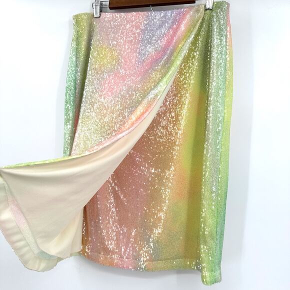 Stine Goya Arwen 1700 Sequins Firework Pastels Wrap Skirt SG4801 Sz M - Picture 4 of 10